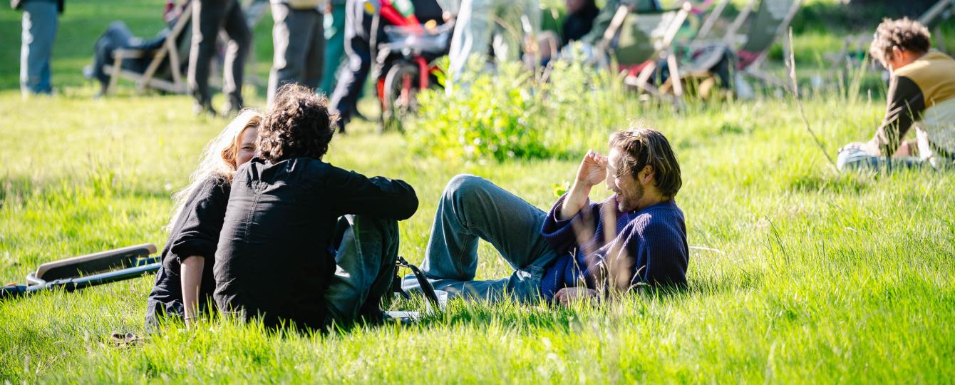 Genieten in het park