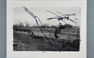 Zeefdruk Brug van Tadashi Kawamata