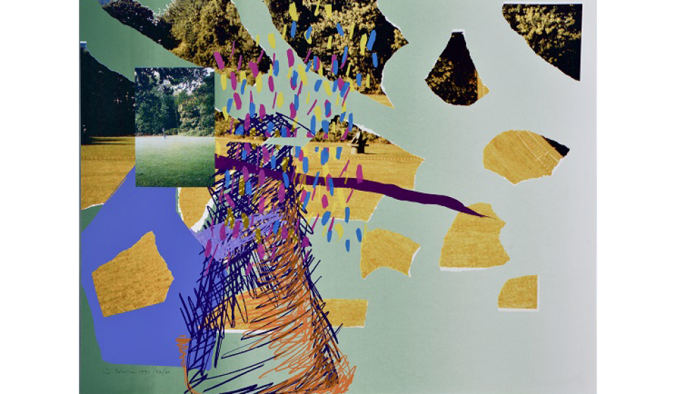 Kleurrijke kunstenaarseditie getiteld Park van Jessica Stockholder