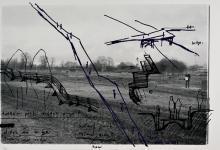 Zeefdruk Brug van Tadashi Kawamata